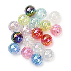 УФ-покрытие прозрачные смоляные шарики, круглые, с блестка, с покрытием AB цвета