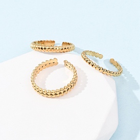 304 открытые манжеты из нержавеющей стали для женщин, ионное покрытие (ip)