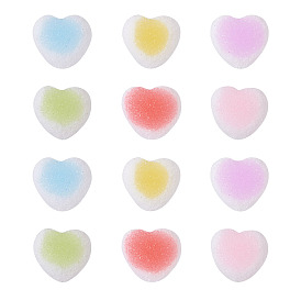 60 шт 6 цвета смолы кабошоны аксессуары, имитация ягодных конфет, сердце