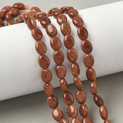 Синтетические голдстоуновские бисер пряди, Плоско-овальные