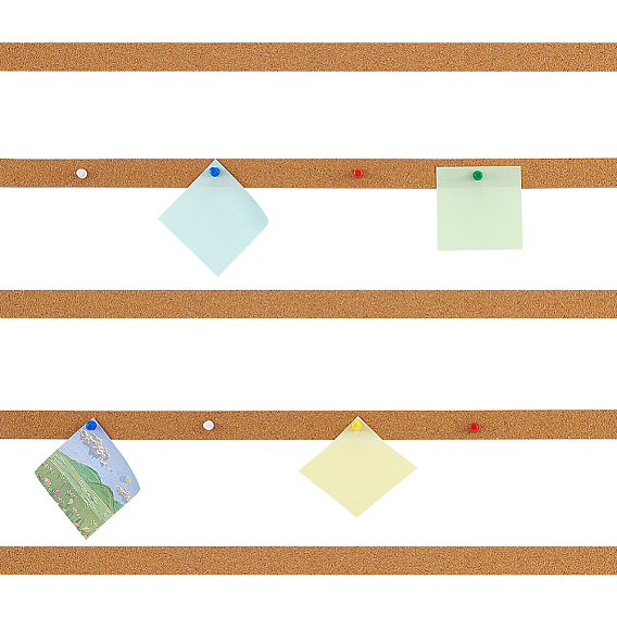 6шт. пробковая самоклеящаяся лента, Диетические аксессуары, с 1000шт. канцелярскими кнопками