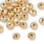 SHEGRACE Brass Beads, Cadmium Free & Nickel Free & Lead Free, Textured Rondelle