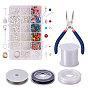 Pandahall elite diy комплект для изготовления ювелирных изделий, Стеклянные бусины, деревянные бусины и ювелирные изделия