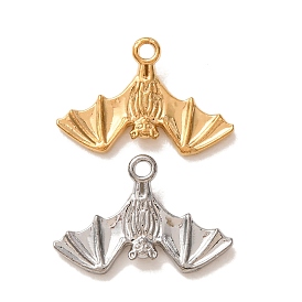 Pendentifs en acier inoxydable, charmes de chauves-souris, plaqué longue durée