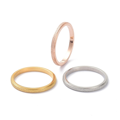 2 мм матовое кольцо на палец с простым куполом для девочек и женщин, 304 кольцо из нержавеющей стали