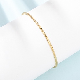 Текстурированные 304 браслеты из нержавеющей стали для женщин, ионное покрытие (ip), долговечный