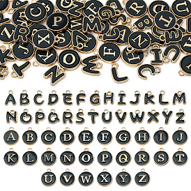 Initial Letter A~Z Alphabet Alloy Enamel Charms