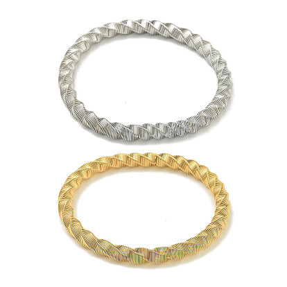 Ионное покрытие (ip) регулируемые 304 браслеты из нержавеющей стали с витой пружиной