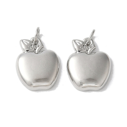 Латунные подвески, яблочные прелести, с целью перехода в кольце, без свинца и без кадмия, долговечный