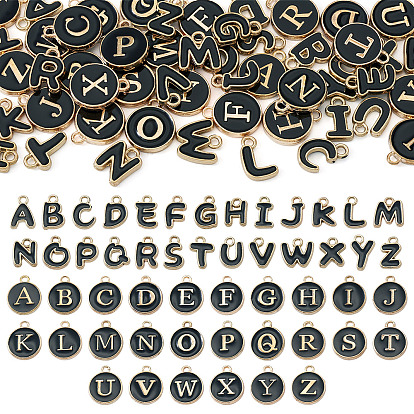 Initial Letter A~Z Alphabet Alloy Enamel Charms