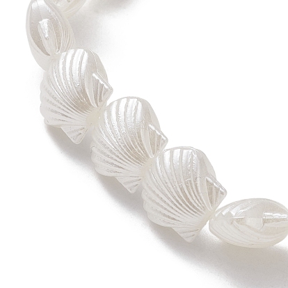 Acrylic Shell Beaded Stretch Bracelets for Women