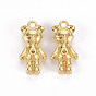 Rack placage alliage pendentifs paramètres de strass, sans cadmium et sans plomb, astronaute
