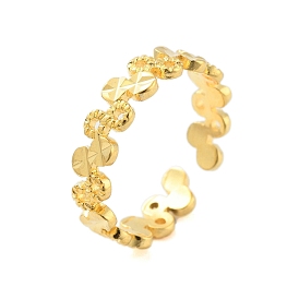 Number 8 Brass Open Cuff Rings for Women