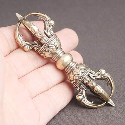 Brass Dorje Vajra Beads, for Buddhist Jewelry Making