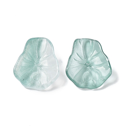 Прозрачные шапочки из стеклянных бусин, листьев лотоса