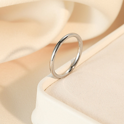 Stainless Steel Plain Band Ring