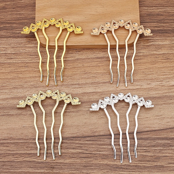 Гребень для волос из сплава, кабошон настройки