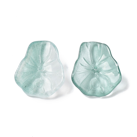 Прозрачные шапочки из стеклянных бусин, листьев лотоса