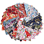 30Pcs Rectangle Cotton Linen Fiber Cloth Fabric, for Garment Accessories