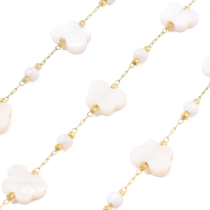 5 ионное покрытие (ip) 304 цепи из скрепок из нержавеющей стали, пайки, с катушкой, с стеклянные бусы, бабочка