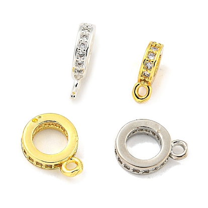 Латунные поручни из кубического циркония, петля под залог, долговечный, без свинца и без кадмия, плоско-круглые