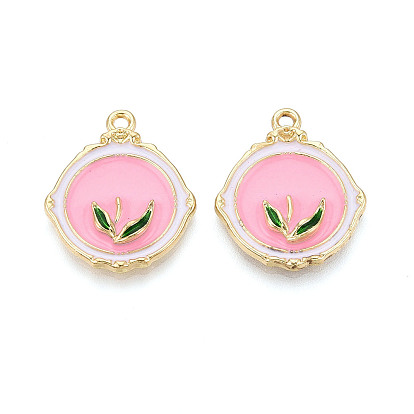 Стойки обшивки сплава эмали подвески, плоский круглый и листовой, без кадмия и без свинца, золотой свет