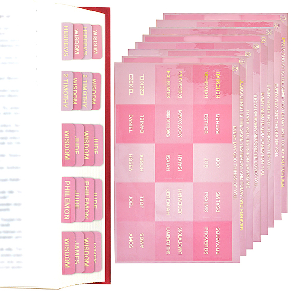 6 листы pp бумага индексные вкладки, маркерные наклейки блокнот для чтения