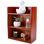 Wood 3-Tier Desktop Storage Holder, Rectangle