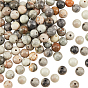 2 Strands Round Natural Polychrome Jasper/Picasso Stone/Picasso Jasper Beads Strands