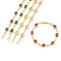 Bracelets en laiton pavé de zirconiums cubiques en forme de cœur et de fleur pour femmes, crémaillère plaquage, plaqué longue durée, sans cadmium et sans plomb, réel 18 k plaqué or