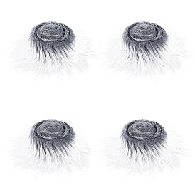 Костюм бороды гнома из искусственной шерсти, мех искусственная ткань ремесло борода полоса, для самостоятельного изготовления гнома, Санты, лохматого, с мягкой отделкой, для волос, сделай сам