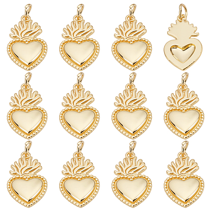 12 латунные подвески шт., святое сердце