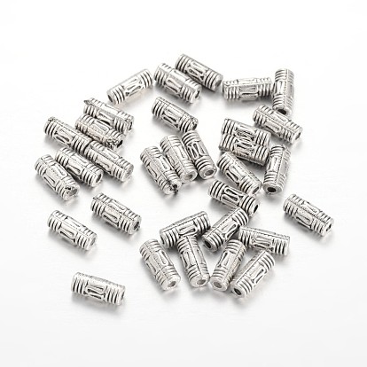 Column CCB Plastic Beads, 8.5x3mm, Hole: 1.5mm