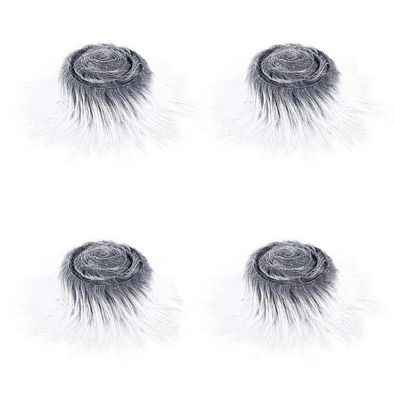 Костюм бороды гнома из искусственной шерсти, мех искусственная ткань ремесло борода полоса, для самостоятельного изготовления гнома, Санты, лохматого, с мягкой отделкой, для волос, сделай сам