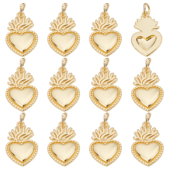 12 латунные подвески шт., святое сердце