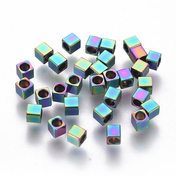 Ion Plating(IP) 304 Stainless Steel Beads, Cube