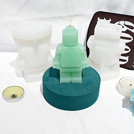 3D Robot DIY Silicone Candle Molds, Aromatherapy Candle Moulds, Scented Candle Making Molds