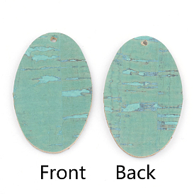 Кожаные подвески pu, овальные