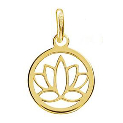 925 Sterling-Silberring mit Lotusblumen-Anhängern