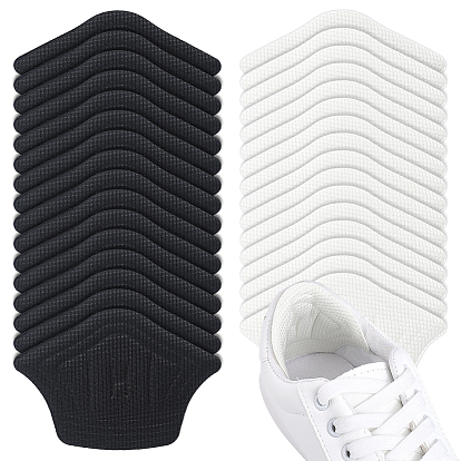 16 пар 2 цветовая тканевая самоклеящаяся пяточная подушечка, противоскользящие накладки на пятку, стельки для обуви для женщин и мужчин, с губкой