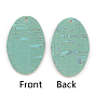 PU Leather Pendants, Oval
