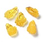 Natural Baltic Amber Vegetables Pendants, Cabbage Charms