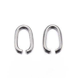 Conectores de enlace rápido de acero inoxidable resistentes al deslustre, que une los anillos, oval