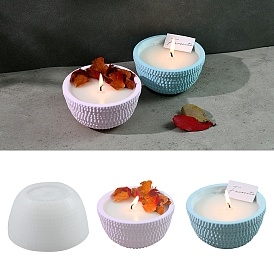 DIY Candle Cups Silicone Molds, Creative Aromatherapy Candle Cement Cup Supply DIY Concrete Candle Cups Resin Moulds, Column