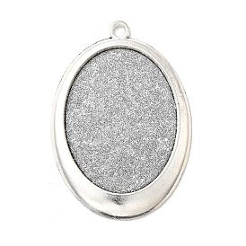 Сеттинги для кабошонов или кулона, сплав, тибетский стиль , без кадмия и без свинца, овальные, лоток : 30x40 мм, 55x38x3 мм, отверстие: 3 мм, около 100 шт / кг