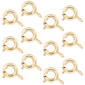 50шт. латунные пружинные застежки-кольца, без никеля 