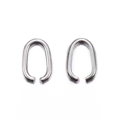 Conectores de enlace rápido de acero inoxidable resistentes al deslustre, que une los anillos, oval