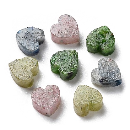 Natural Gemstone Cabochons, Heart