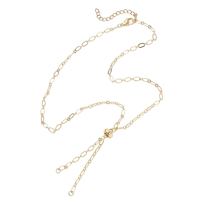 Изготовление ожерелий-слайдеров из латунной цепочки Фигаро