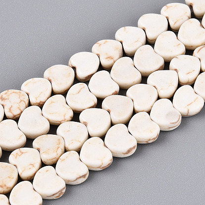 Синтетических Говлит бисер нитей, сердце